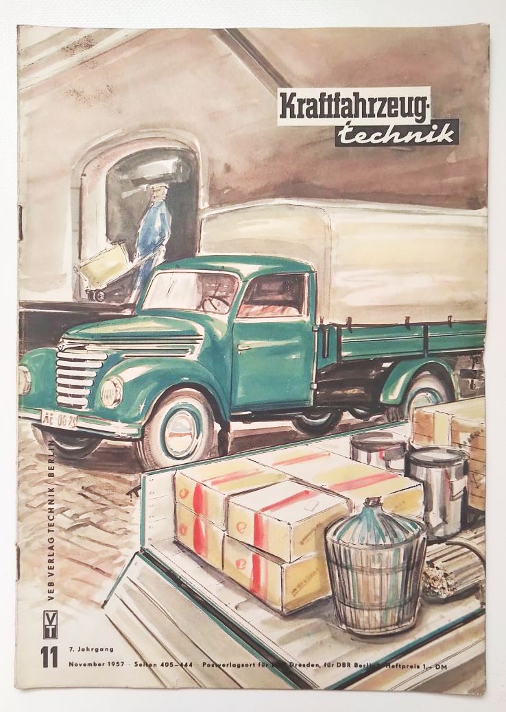 Zeitschrift KFT DDR Nr 7 sowjetische Personenkraftwagen 1957