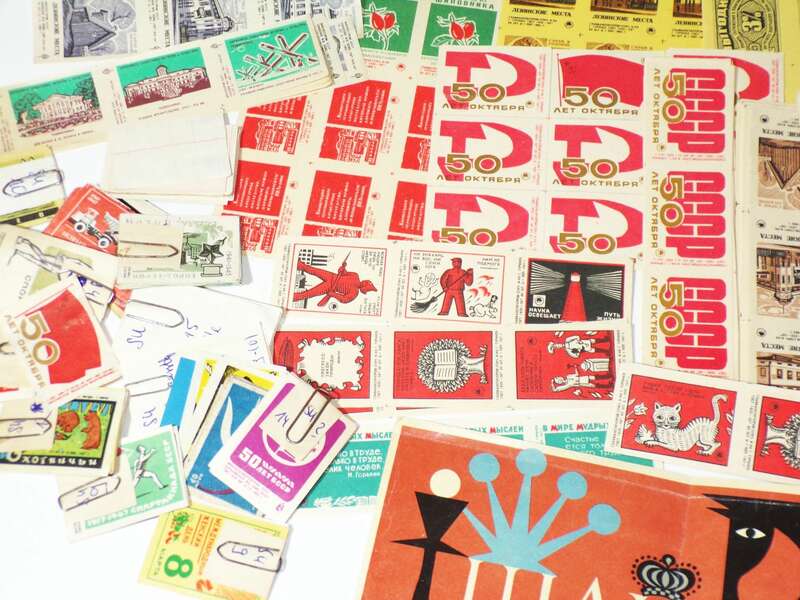 Konvolut Streichholzetiketten Russland Sowjetunion UdSSR 