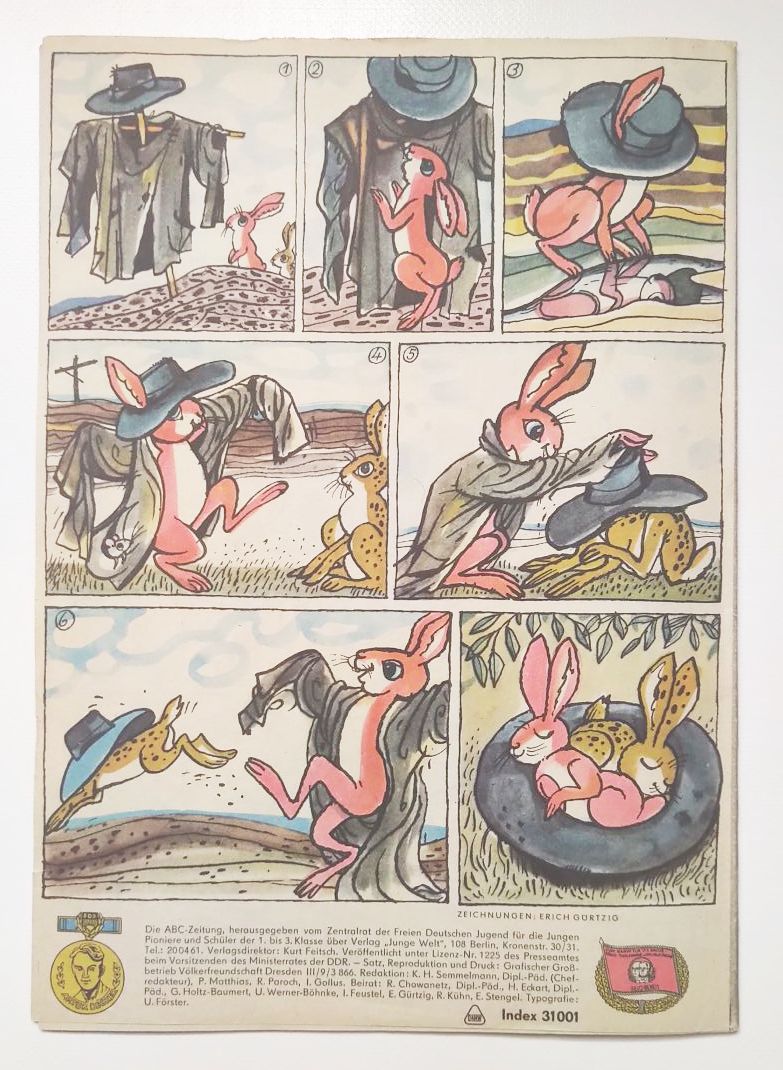 Die ABC Zeitung Oktoberheft Kinder Zeitschrift mit Beilage 1966 Nr 67