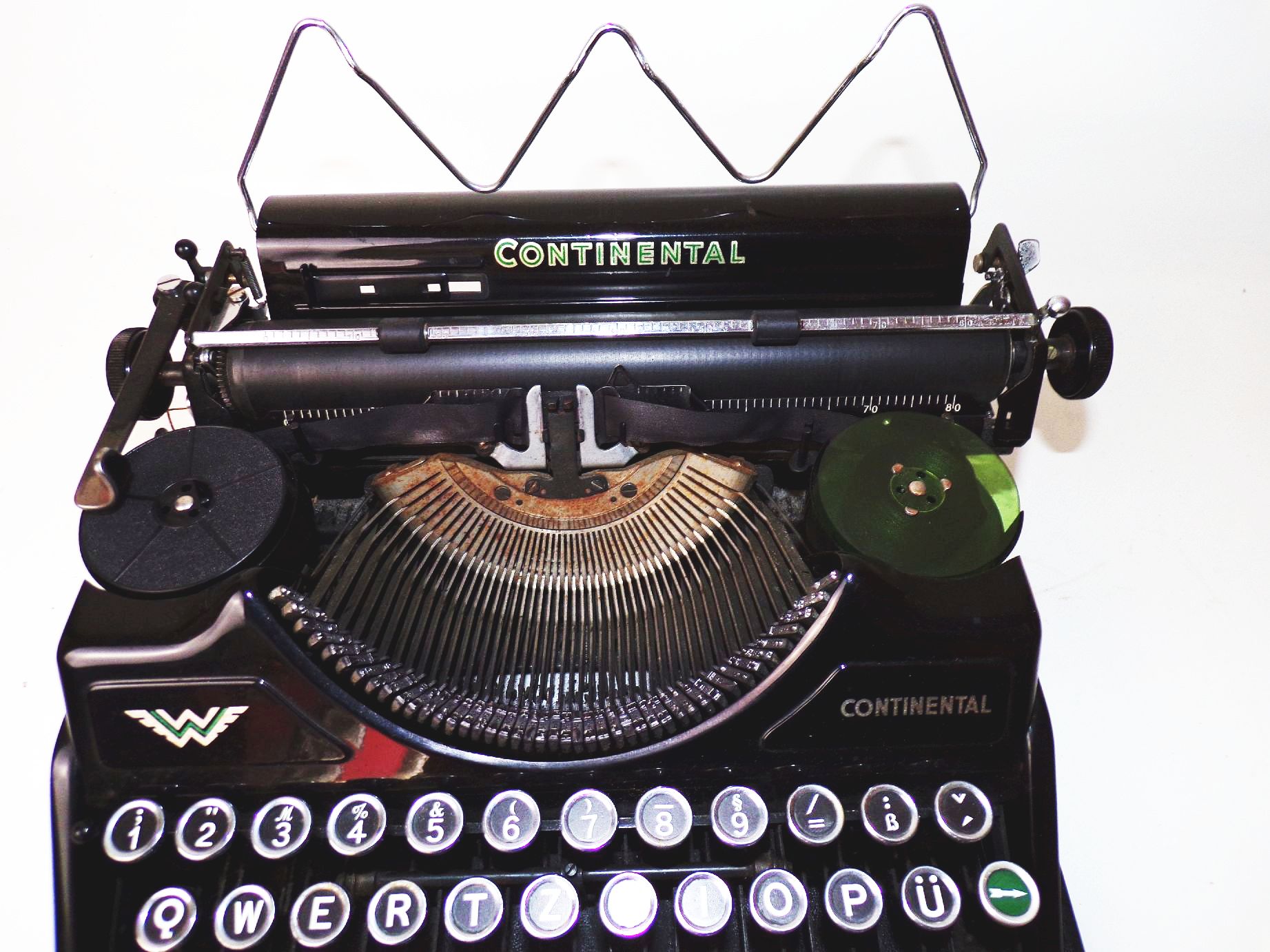 Alte Schreibmaschine Wanderer Continental Schwarz Koffer Deko typewriter