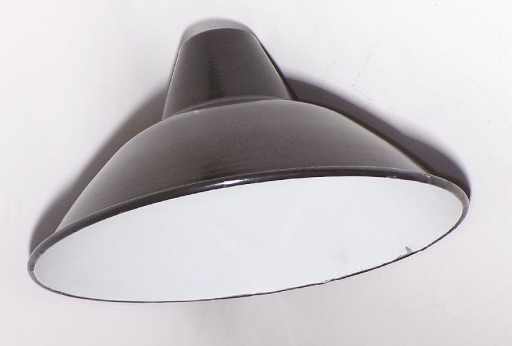 Alter Fabriklampenschirm Emaille Lampenschirm Durchmesser 38 cm