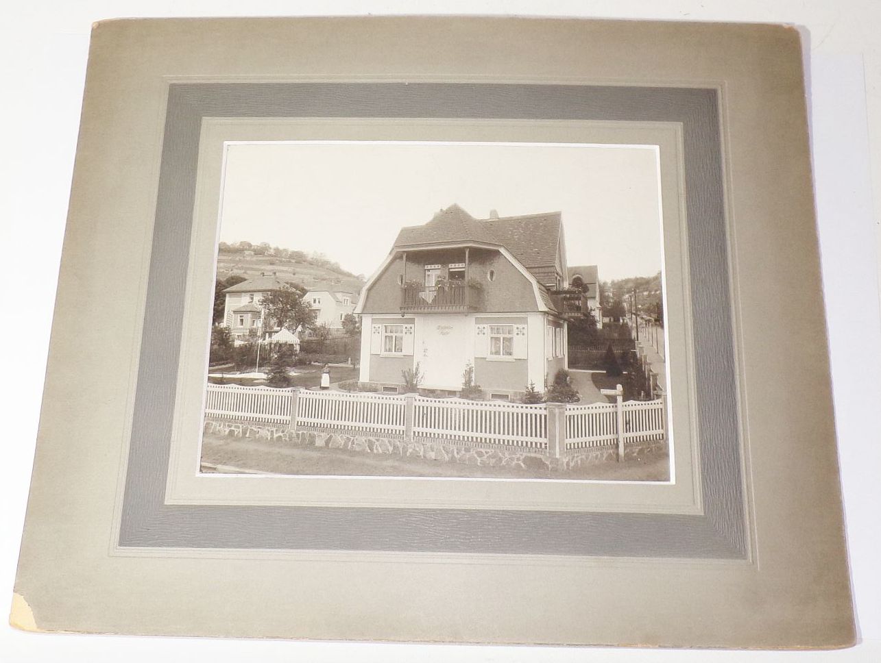 Fotografie Haus Wilhelms Ruhe Radebeul um 1900 Foto