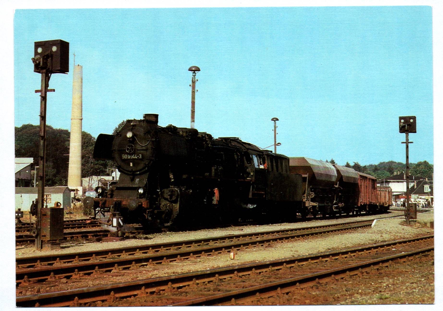 Foto Ak Lok 50 0044-3 Dampflok 1980 Bahnhof Bad Doberan Foto Ak Lok 50 0044-3 Dampflok 1980 Bahnhof Bad Doberan
