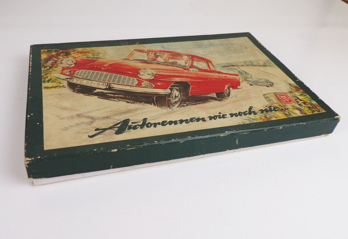 Altes Gräfe Brettspiel Autorennen wie noch nie 1962 