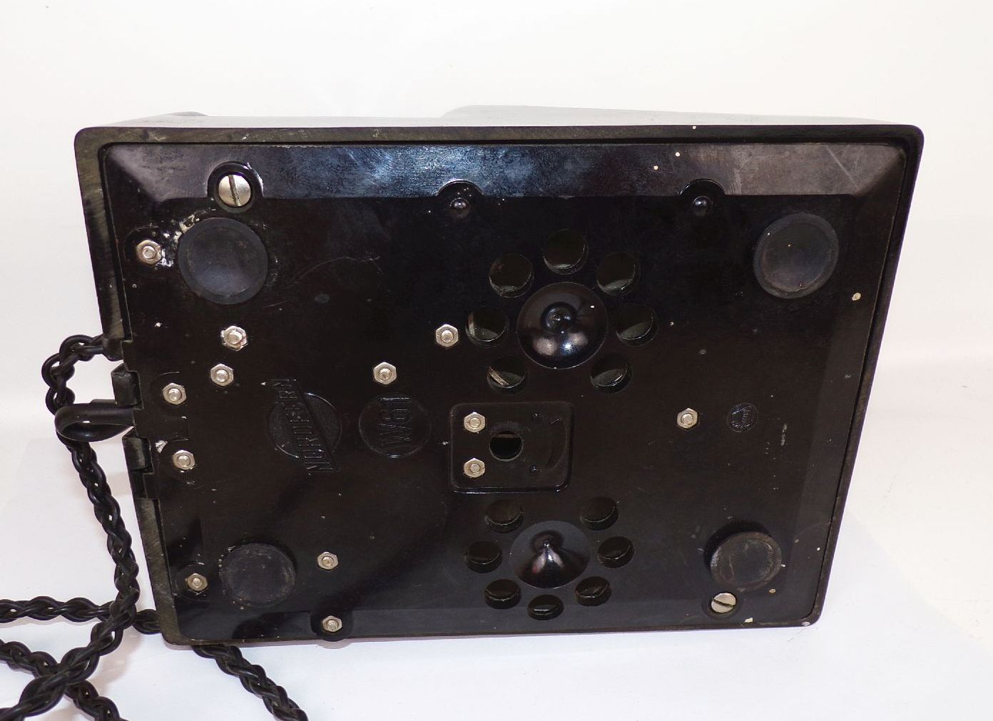 Alte Telefon Nordfern W61 RFT schwarz Wählscheibe Deko Requisite 