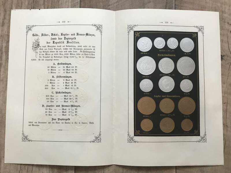 Heft Übersicht Brasilien Goldmünzen Silbermünzen Papiergeld