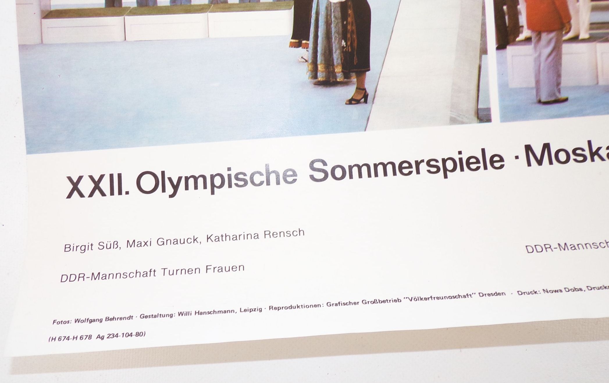 Plakat Olympia 1980 Moskau Sowjetunion XXII Olympische Sommerspiele 17898