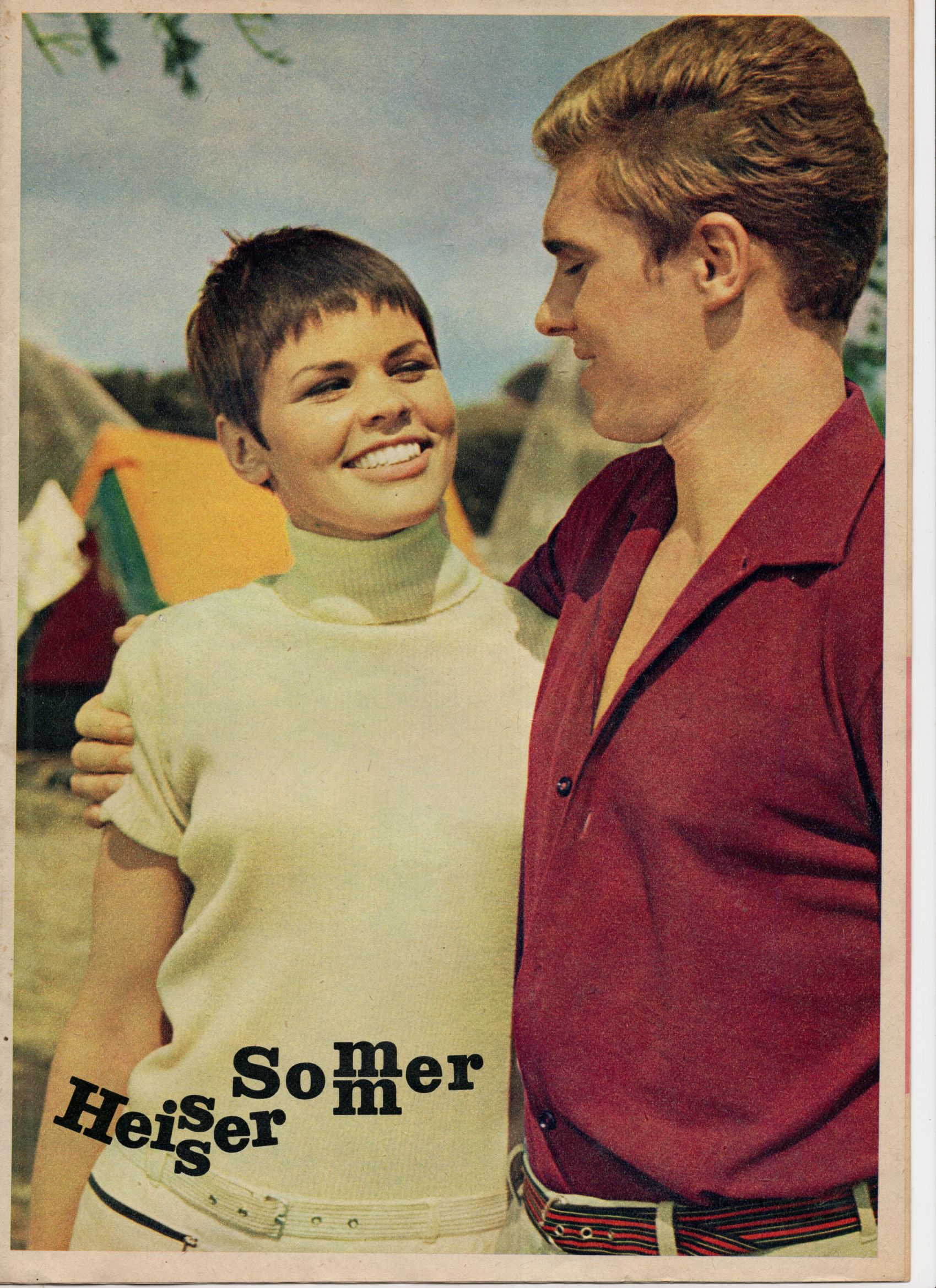 Altes Filmprogramm Heisser Sommer Frank Schöbel Chris Doerk 