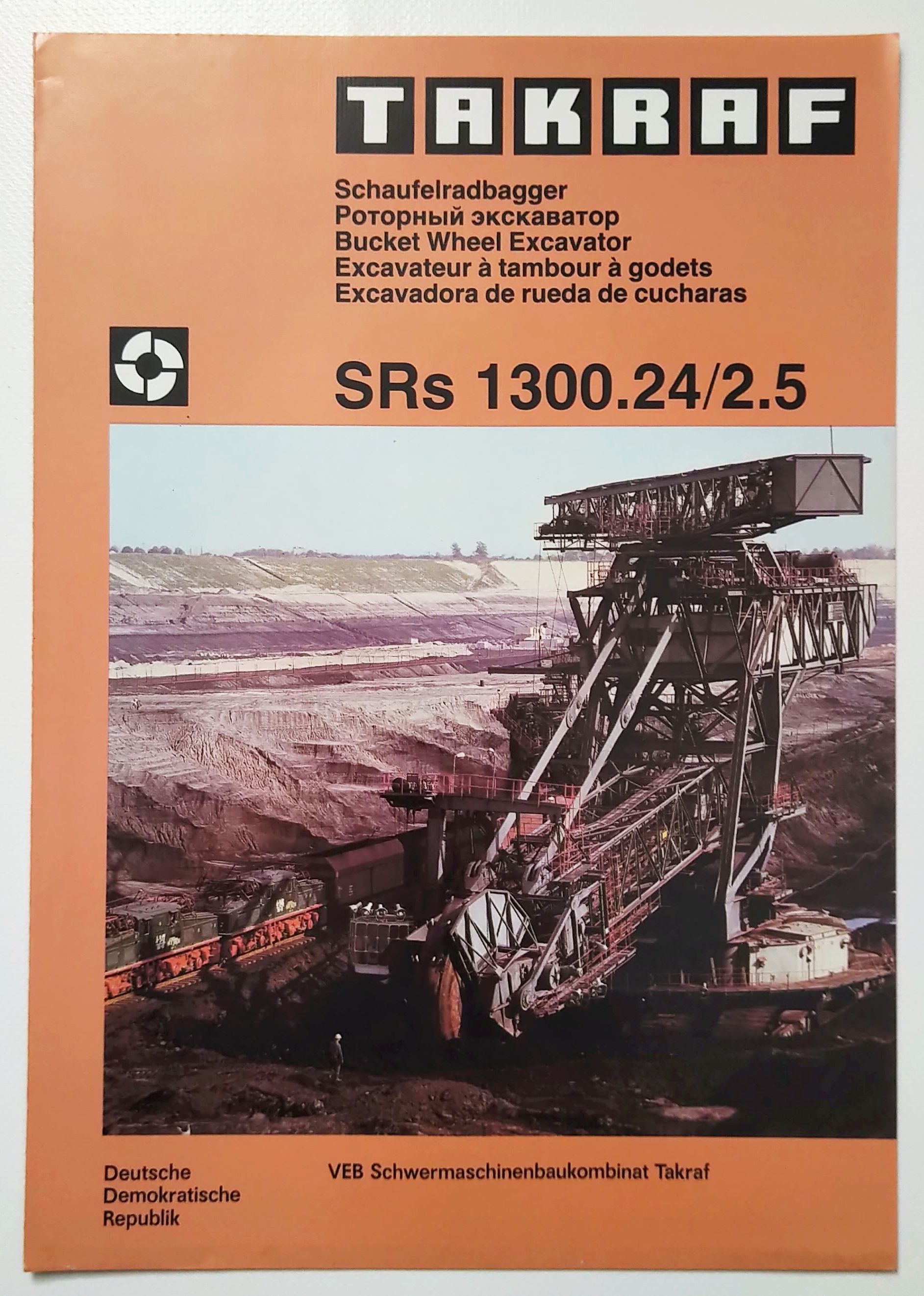 Takraf Tagebau Prospekt Schaufelradbagger SRs 1300 24 25