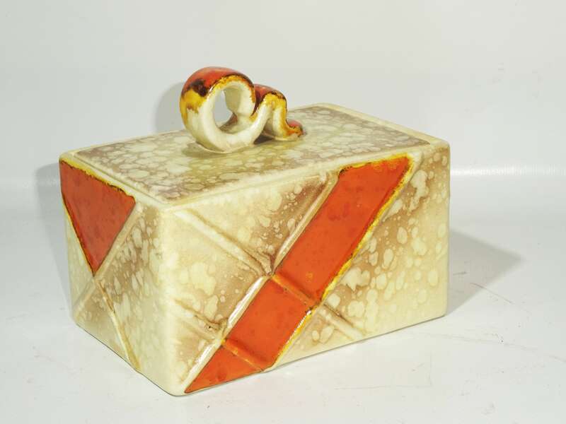 Art Deco Keksdose Porzellan Dose Steubler Zwickau 1930er 