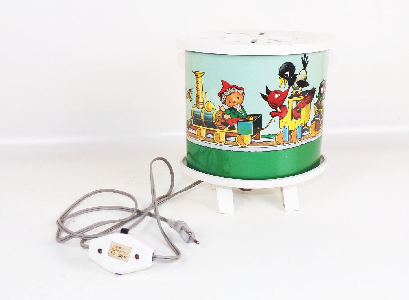 DDR Tischlampe Sandmann Pittiplatsch Fuchs Elster Raumleuchte E27 Kinder Lampe