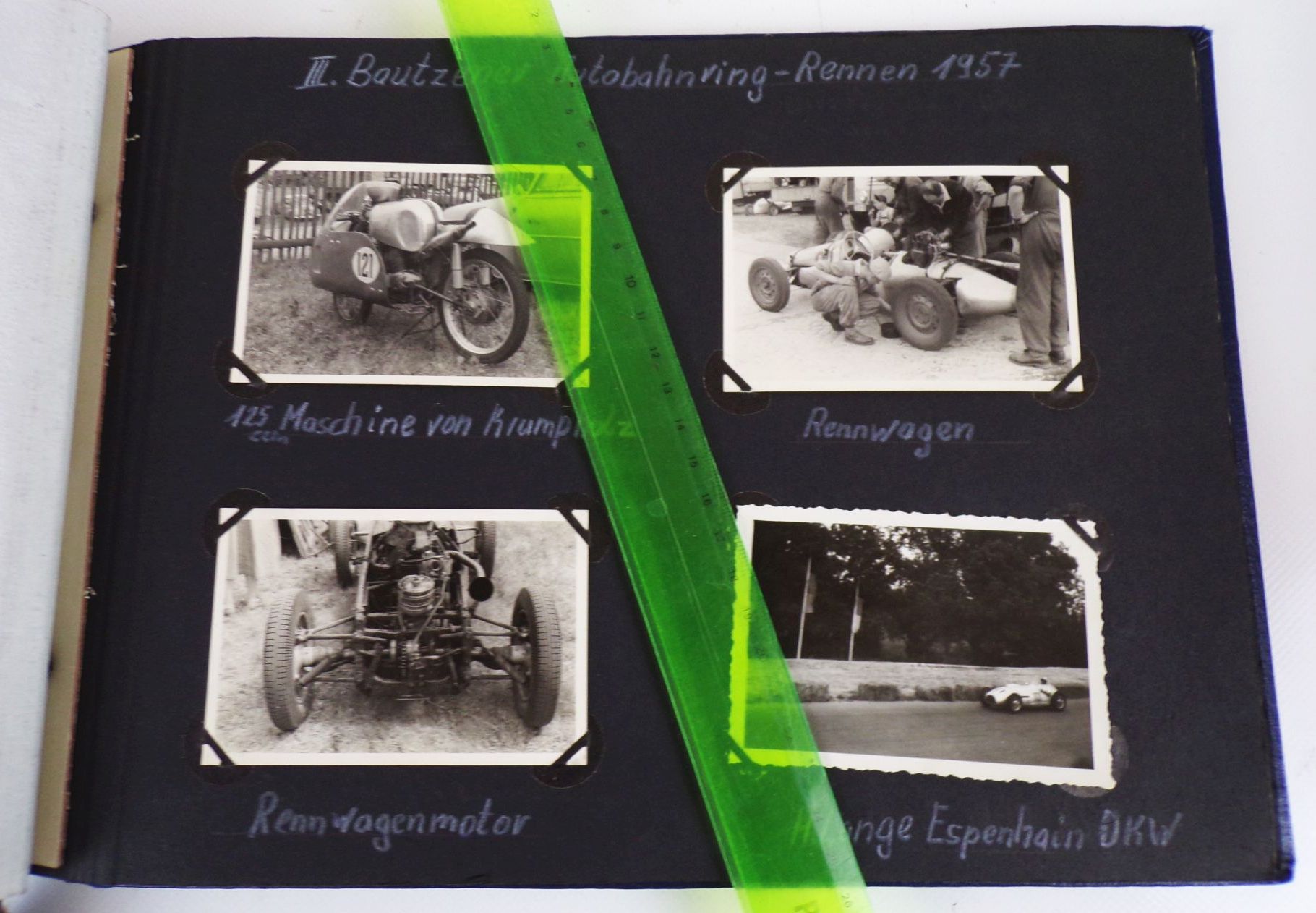 Motorsport Fotoalbum Grasbahnrennen 1957 Görlitz Meissner Sandbahnrennen
