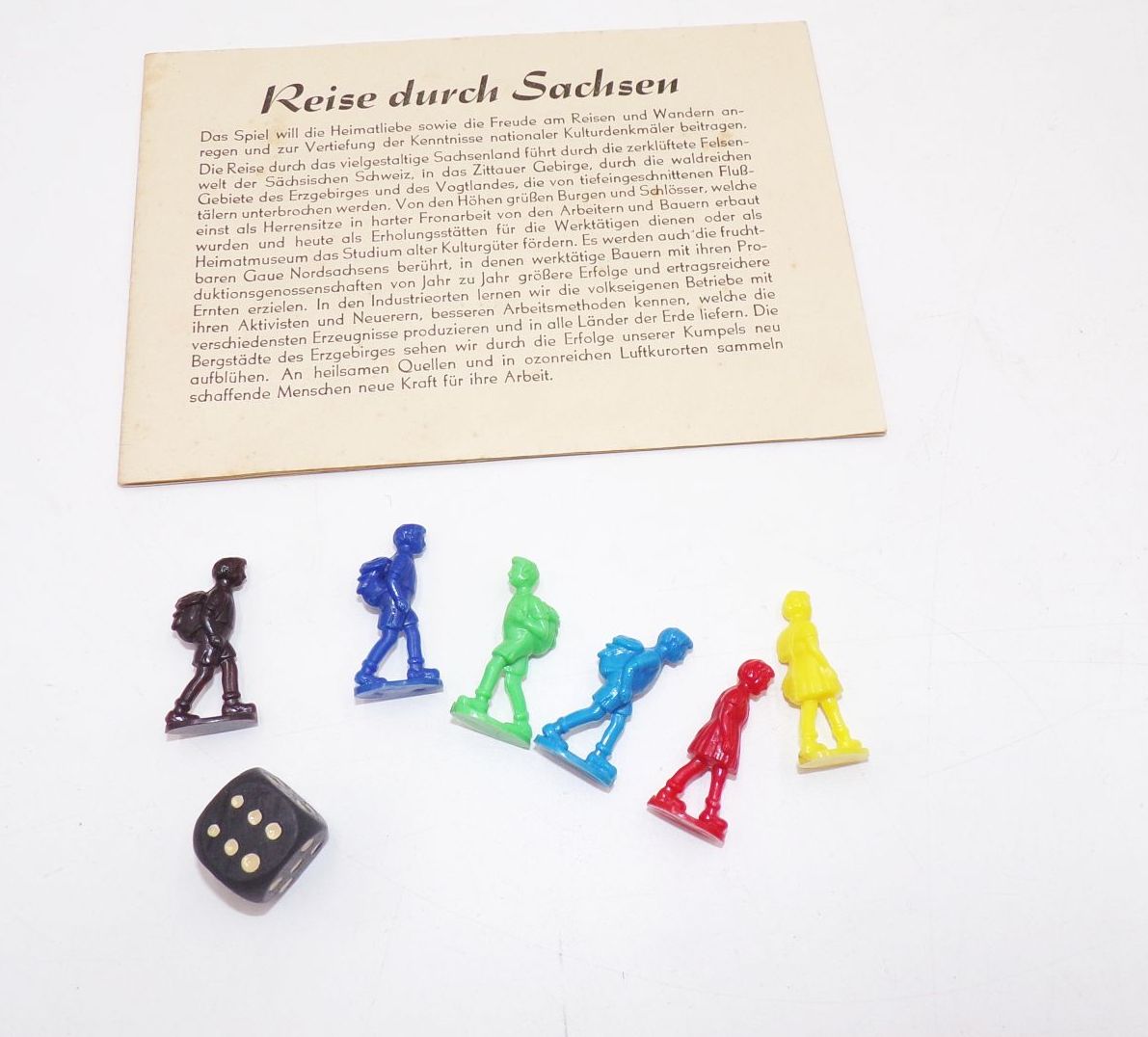 Brettspiel Eine Reise durch Sachsen 1957 DDR Brettspiel Eine Reise durch Sachsen 1957 DDR
