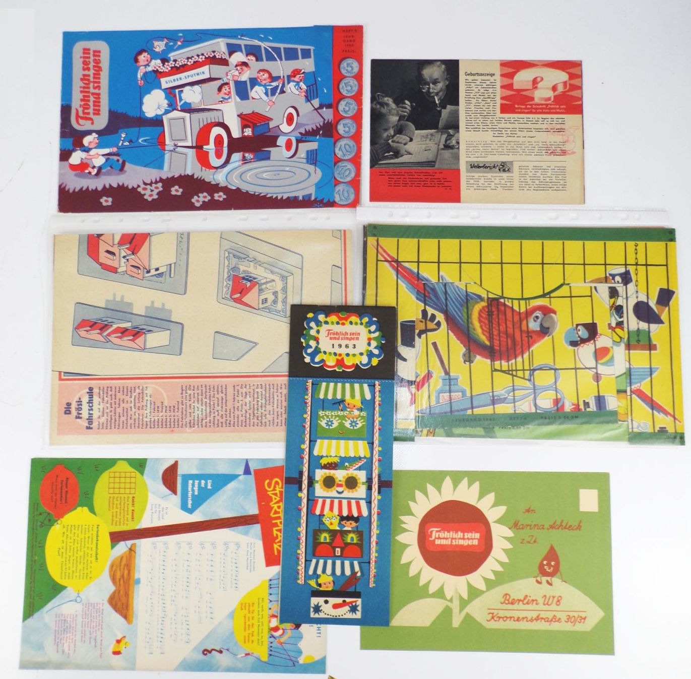 Konvolut Frösi Beilagen DDR Fröhlich sein und singen Konvolut Frösi Beilagen DDR Fröhlich sein und singen