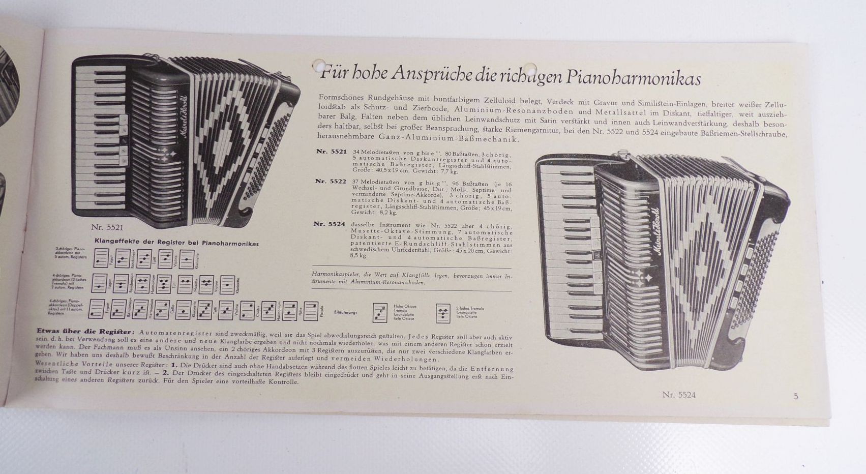 Preisliste Meinel und Herold Klingenthal Handharmonika Akkordeon