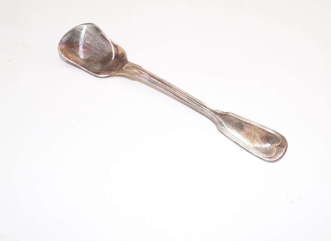Alte Eislöffel Monogramm C K Löffel mit Besteckkasten Antik