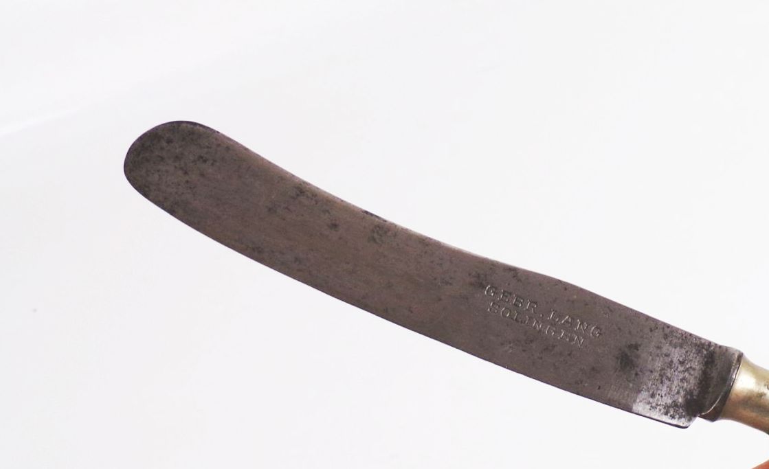 Antik Besteck Gebrüder Lang Solingen 8 Teile Messer und Gabel 