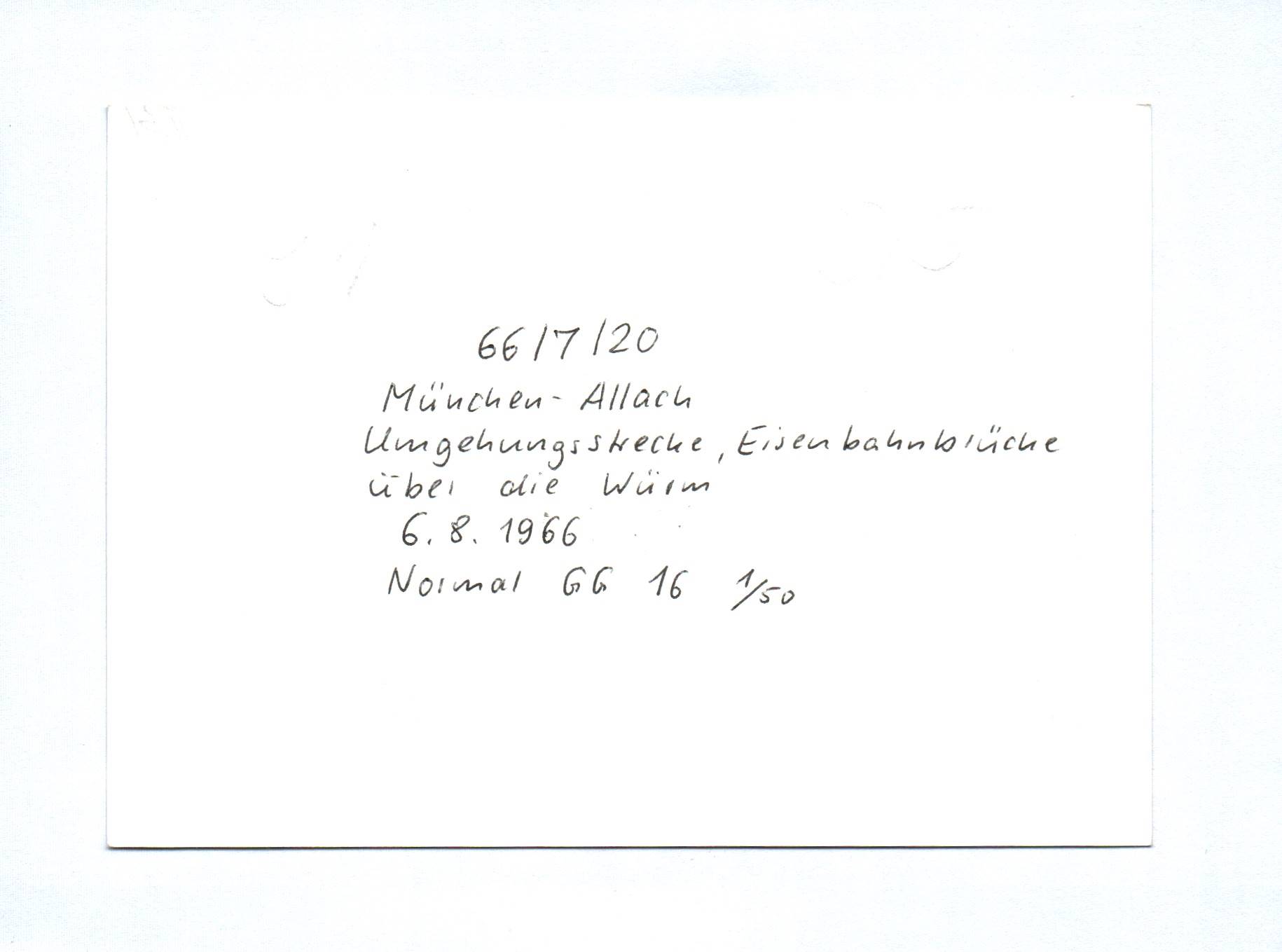 7x Foto München Obermenzing überdachte Holzbrücke 1966