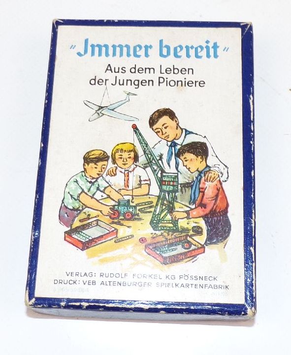 Immer Bereit Aus dem Leben der Jungen Pioniere DDR Quartettspiel Pössneck Immer Bereit Aus dem Leben der Jungen Pioniere DDR Quartettspiel Pössneck