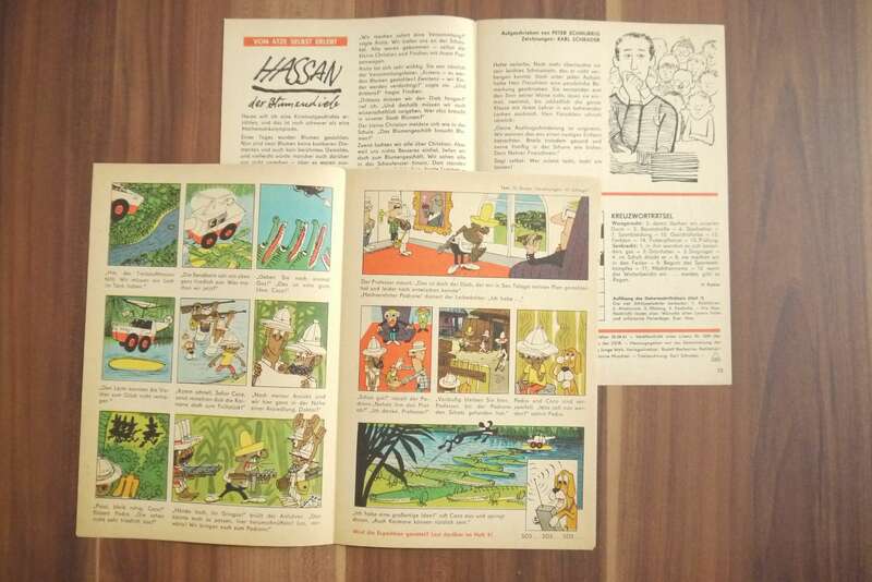 Atze Heft 8 Hassan der Blumendieb 1965 DDR Kinder Comic