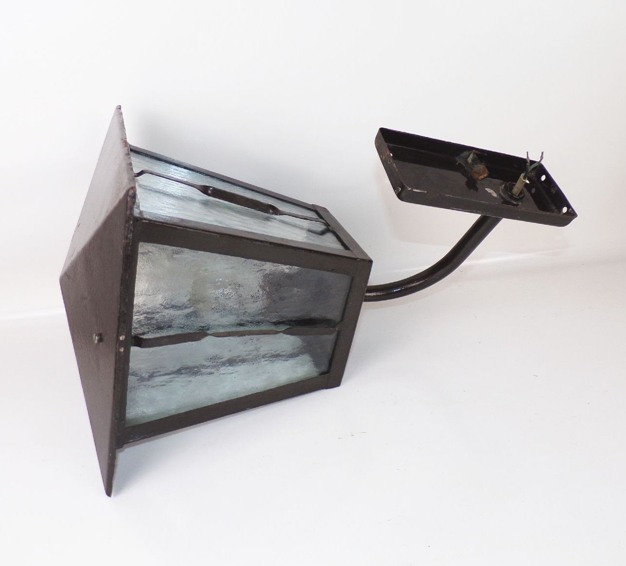 Wandleuchte Laterne Gartenlampe E27 Schwarz Vintage 