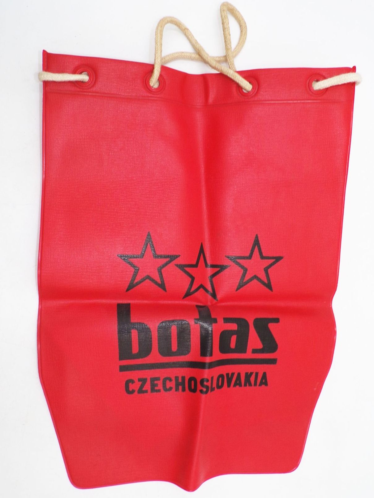 Alte Tasche Botas Czechoslovakia Schuhtasche Sportschuhtasche Rot CSR 