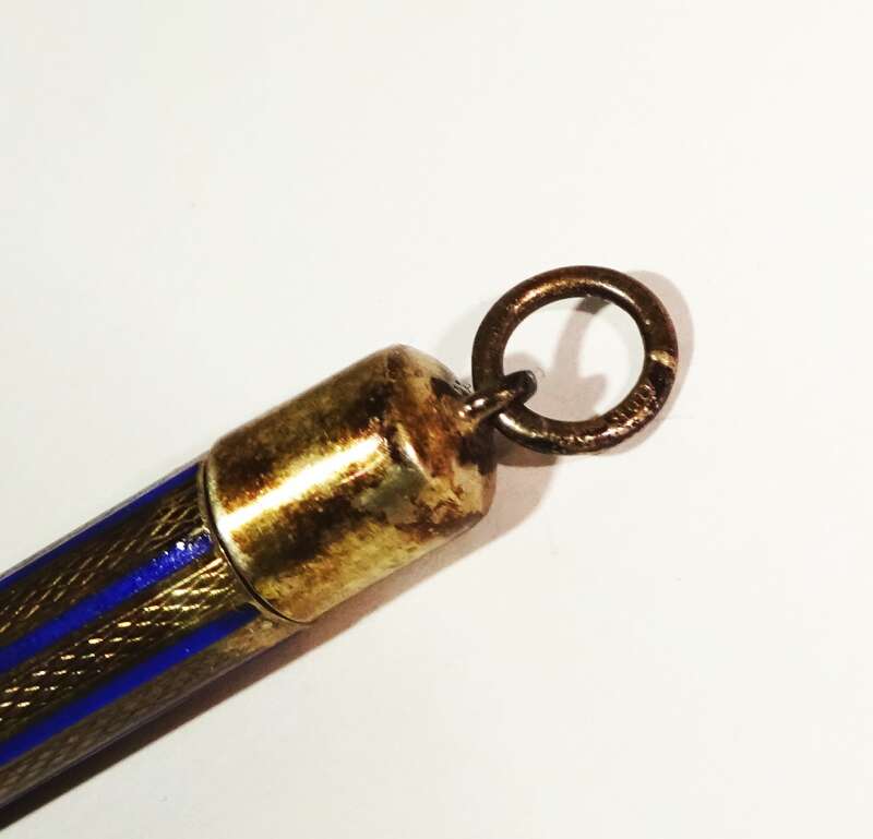 Silber Minen Bleistift emailliert Hirsch Reichenbach Schlesien 1930er 