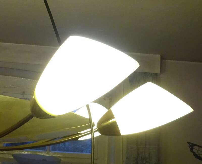 Vintage XXL Deckenlampe Mid Century  Ø 114 cm Lampe 1950er 1960er 