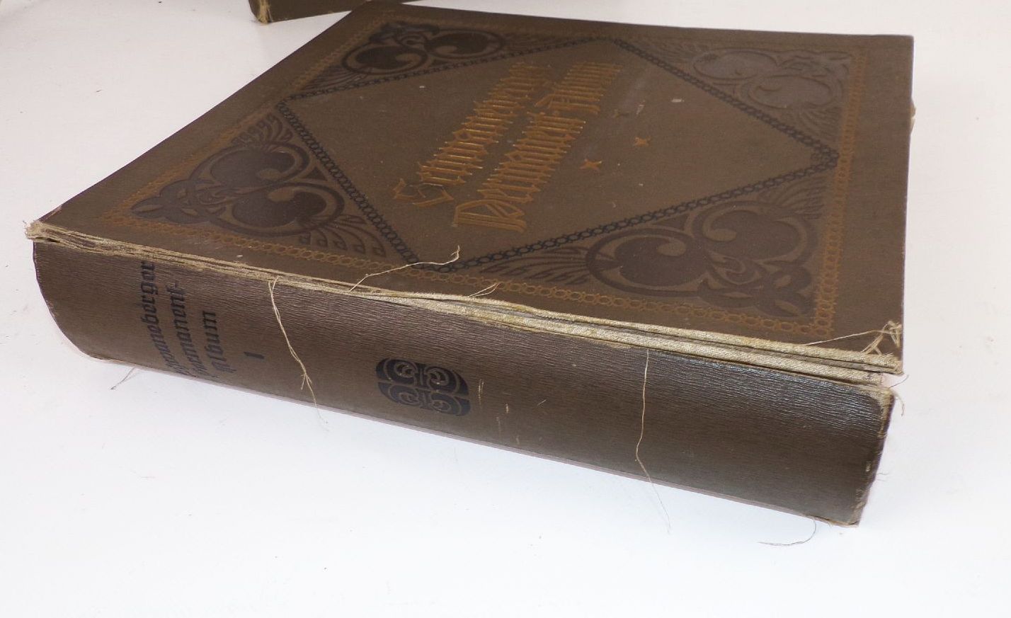 Schwaneberger Vordruck Alben Band 1 und 2 mit Briefmarken 