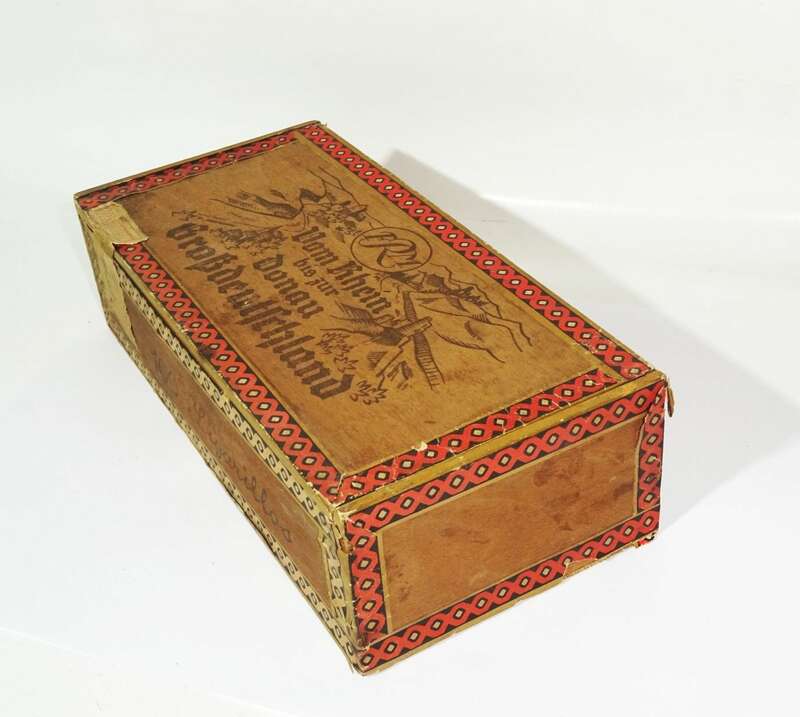 Alte Zigarillokiste Vom Rhein bis zur Donau Großdeutschland 1930er