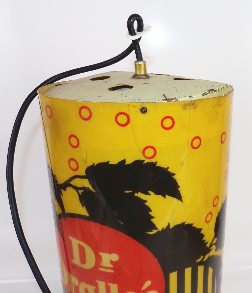 Alte Reklame Leuchte Dr Dralle Birkenhaarwasser Frisör Kosmetik Drogerie