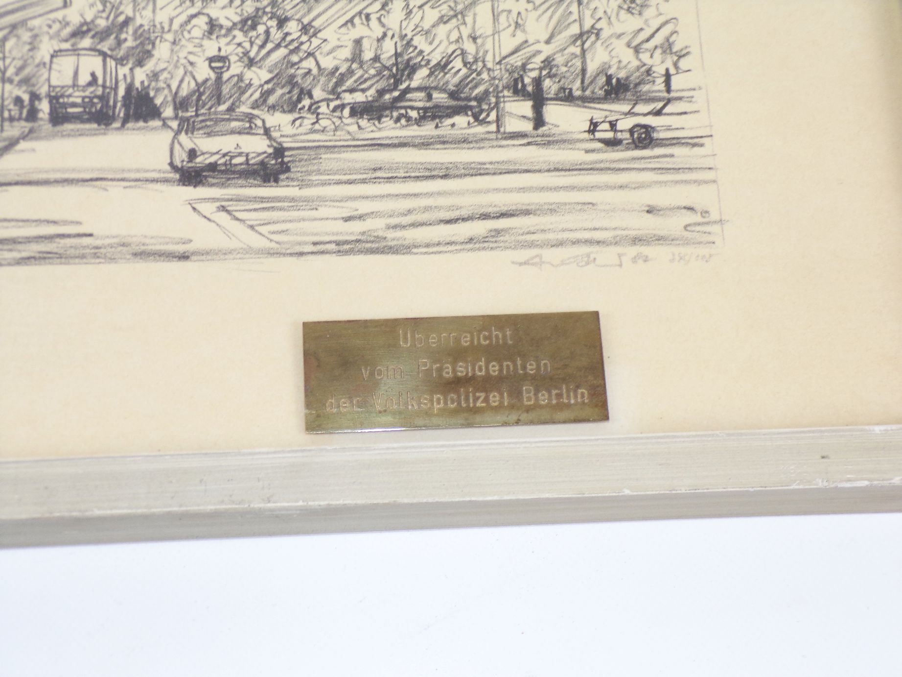 DDR Druck Berlin Fernsehturm Volkspolizei Präsident Stasi MdI Auszeichnung 