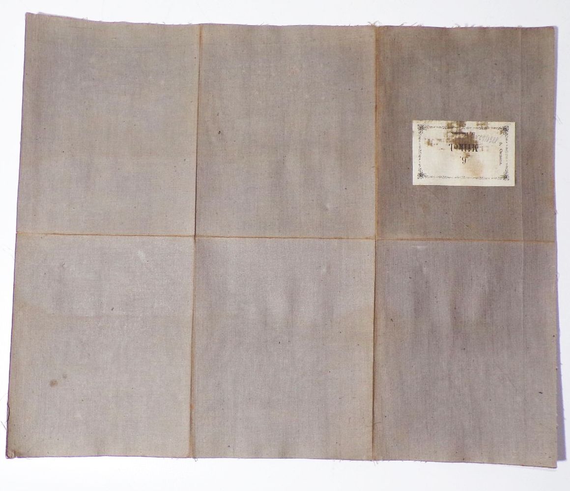 Alte Karte Milkel Bautzen Sachsen 1862 W Hase gestochene Landkarte 