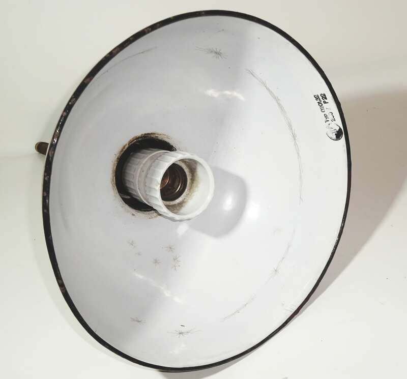 Vintage Fabriklampe Emaille Lampe industrial Deckenlampe Loft Deko