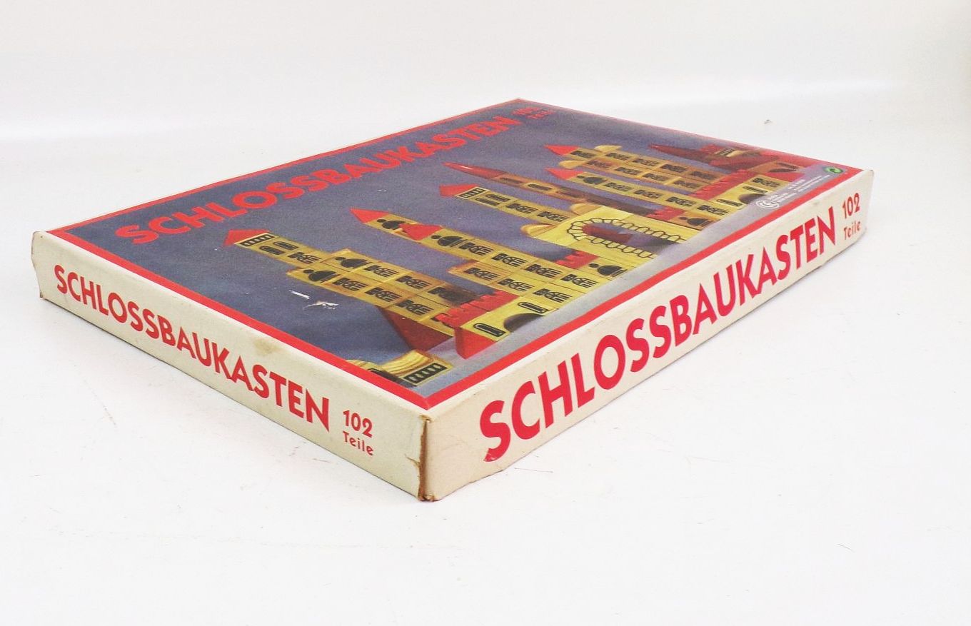 Schlossbaukasten Holzbaukasten Klötzer Seneca 1990er 