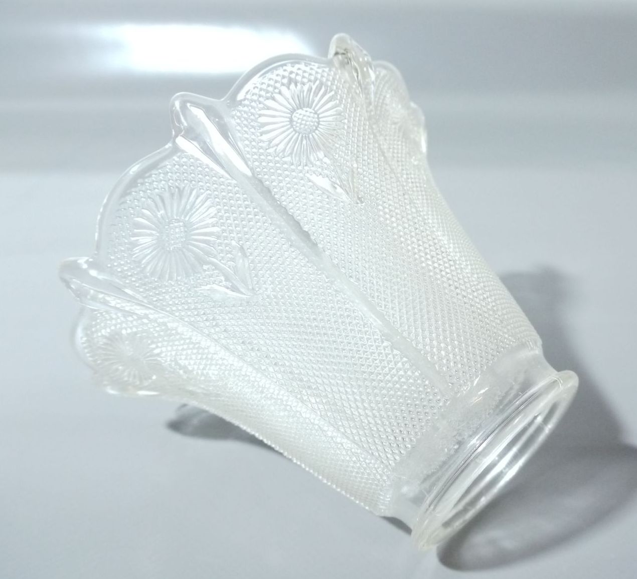 Glas Lampenschirm altes Lampenglas Blume Ersatzglas