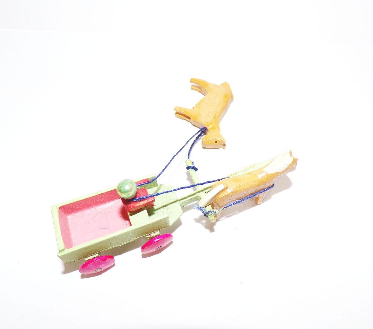 Alte Erzgebirge Kutschen Feuerwehr Traktor Spielwaren 