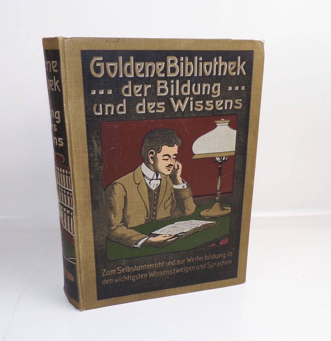 Goldene Bibliothek der Bildung und des Wissens um 1900 Buch