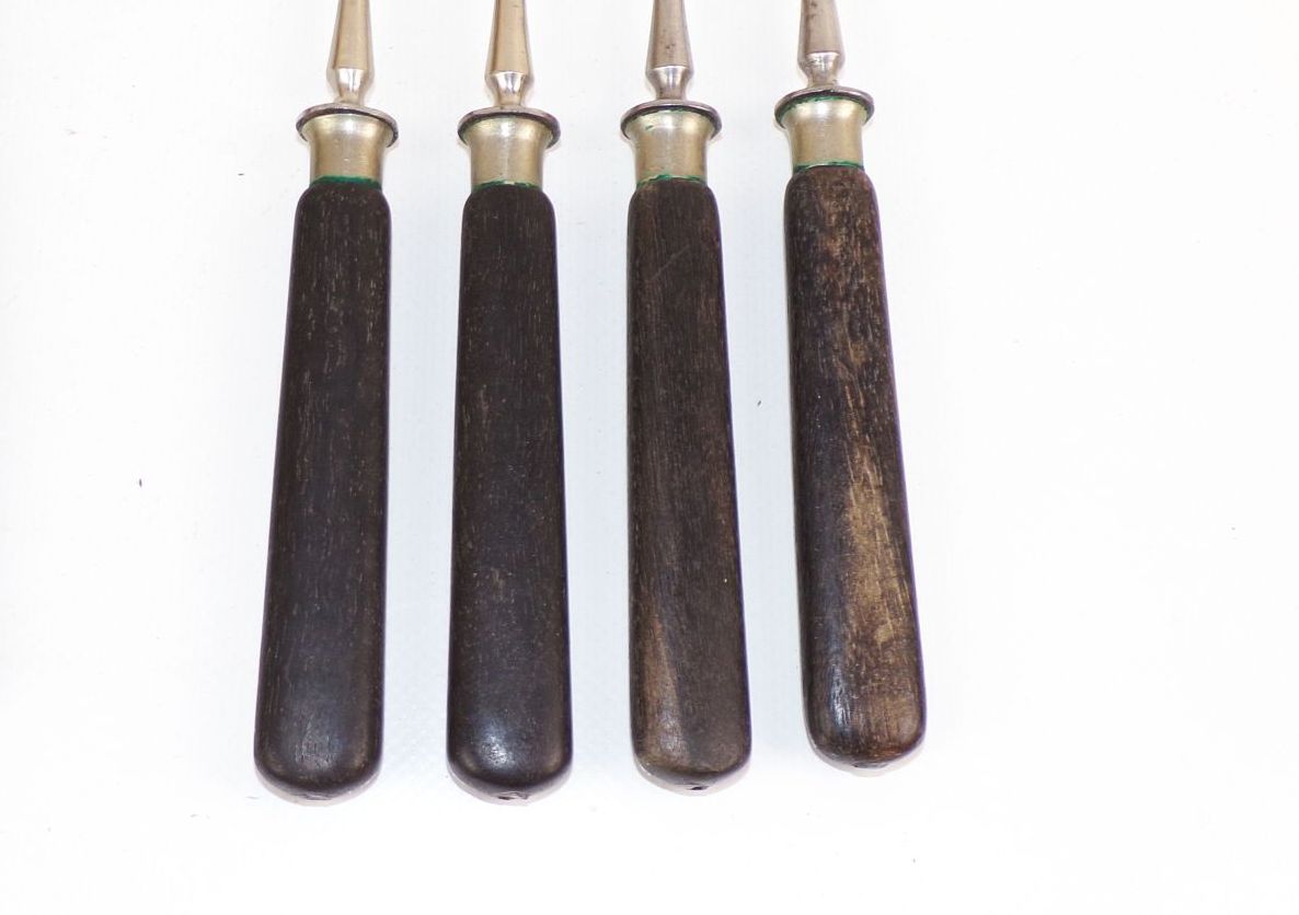 Antik Besteck Gebrüder Lang Solingen 8 Teile Messer und Gabel 