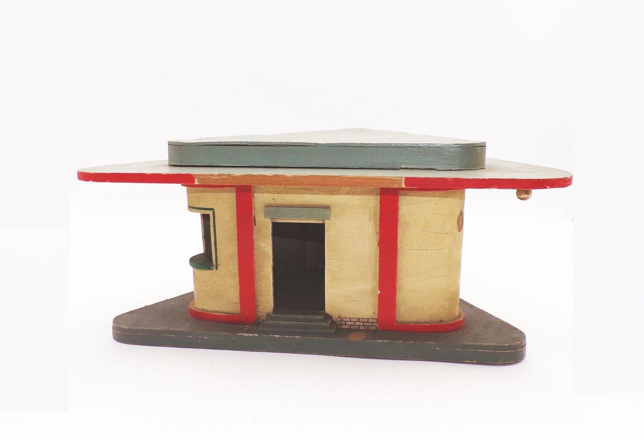 Alte Minol Tankstelle aus Holz 1960er 