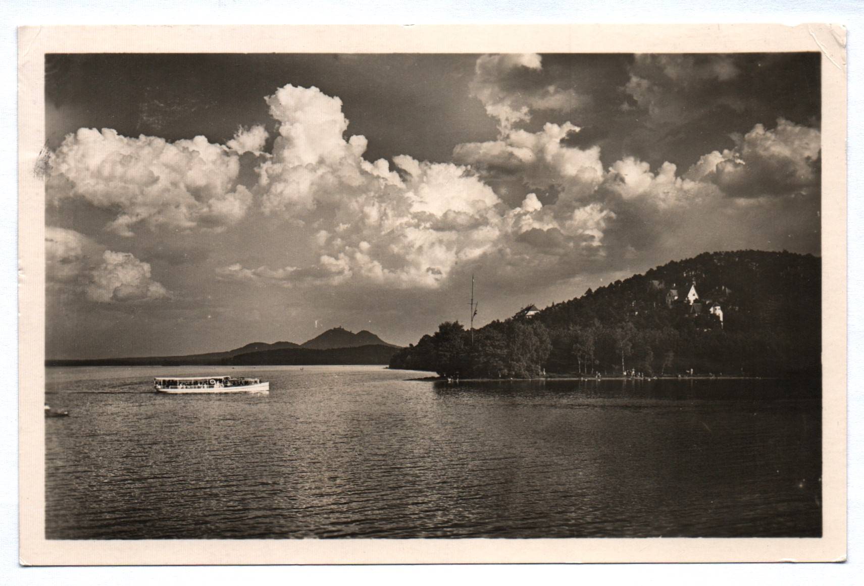 Foto Ak Hirschberg Thammühl am See 1940 Böhmen