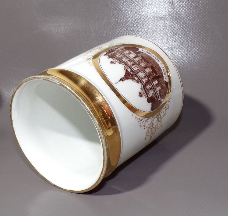 Alte Porzellantasse Kirche zu Albendorf Schlesien Wambierzyce Andenkentasse 