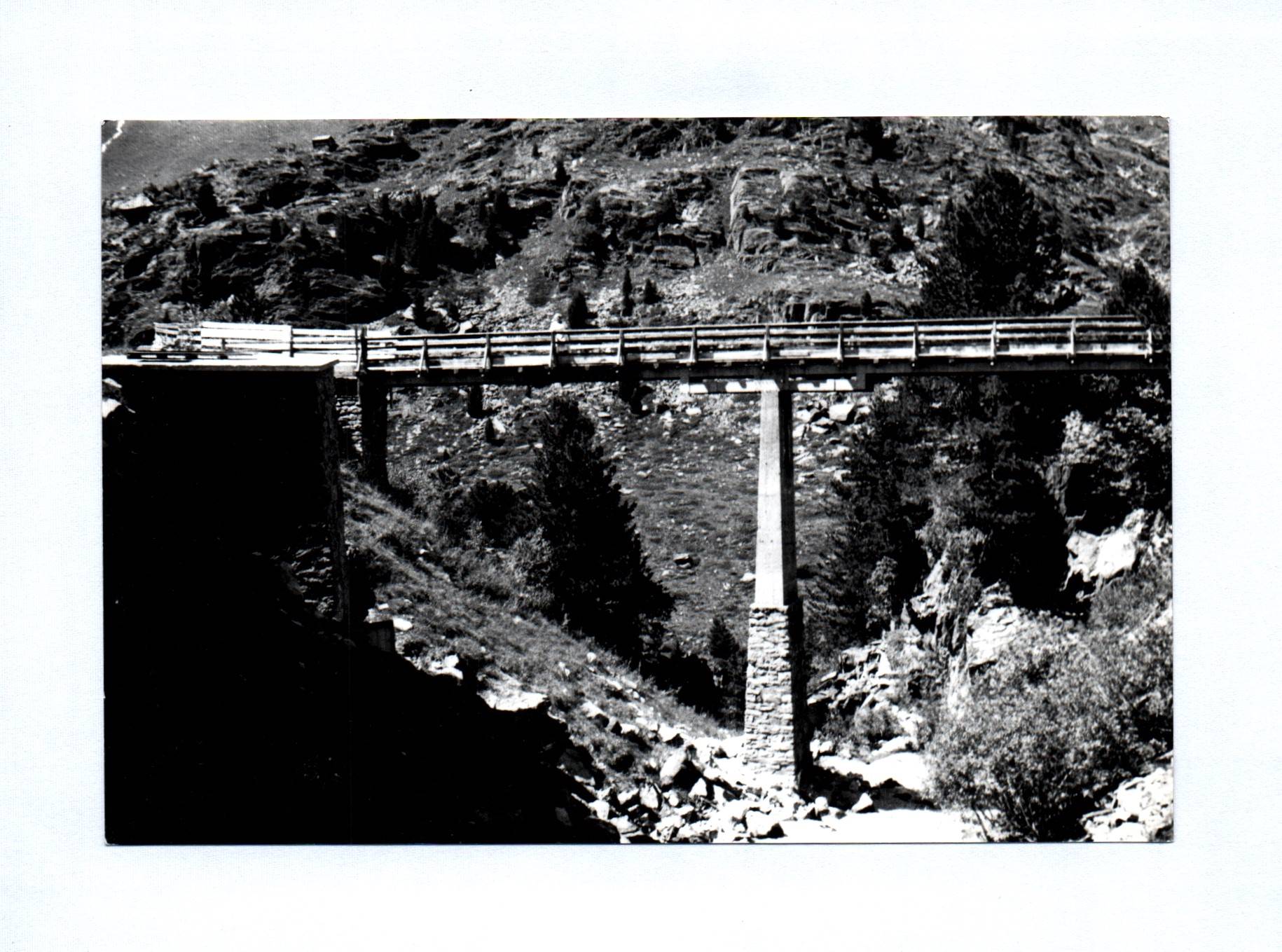 Foto Obergurgl Brücke über einen Bach 1966