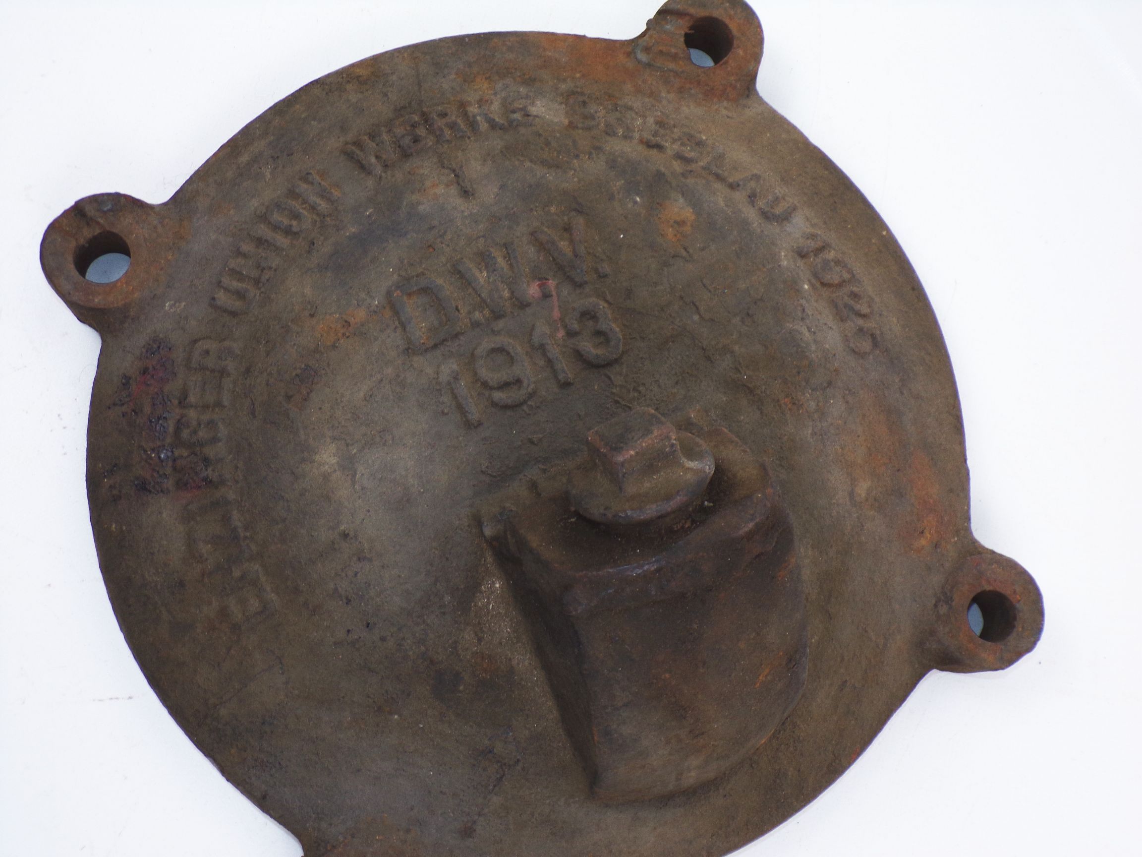 Alter Achslagerdeckel Enzinger Union Werke Breslau DWV 1913 Dampflok