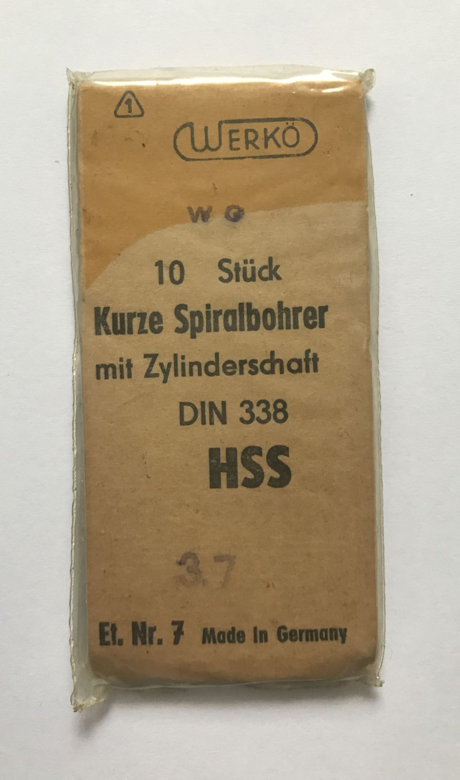 Metallbohrer DDR klein 0,7 mm bis 9,0 mm WERKÖ Spiralbohrer 10er Pack Vollhartmetall