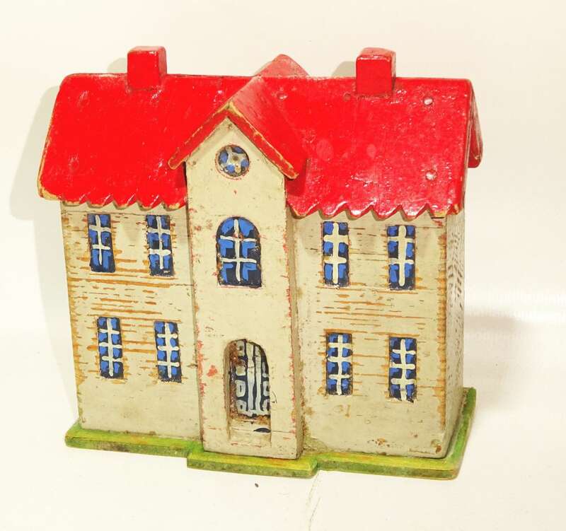 Alte Holz Häuser Kirche Holzhäuser Spielzeug Taubenhaus Modellbau Deko 