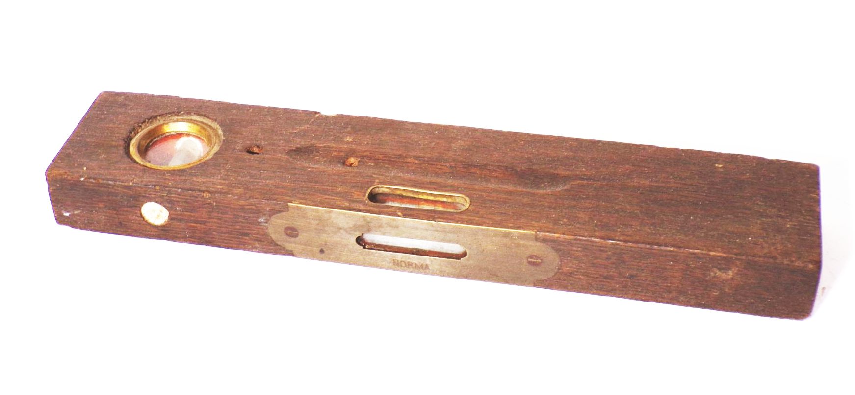 Alte Norma Wasserwaage Werkzeuge Holz Messing