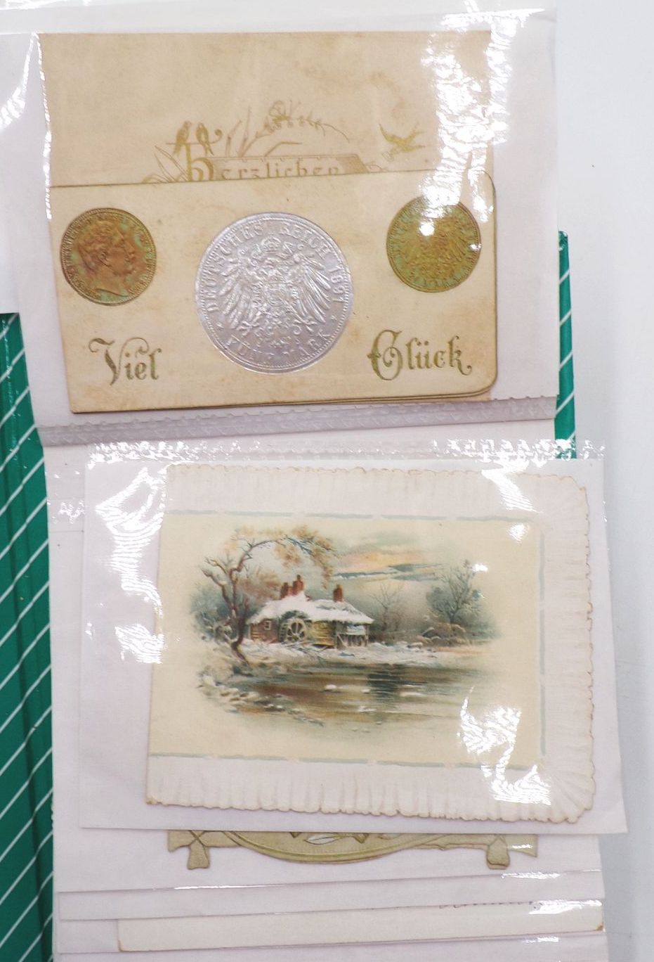 Schmuckpapier Sammlung Kulissenkarten Papierkunst Antik Karten um 1900 Schmuckpapier Sammlung Kulissenkarten Papierkunst Antik Karten um 1900