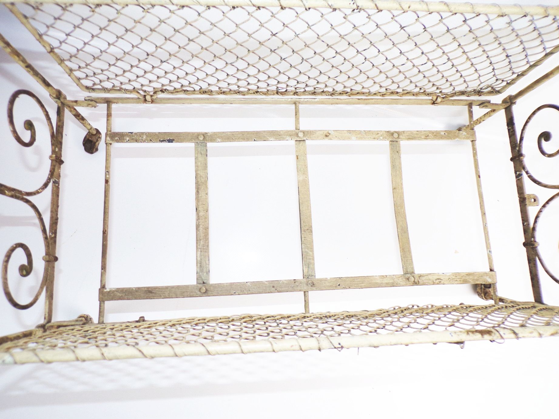 Altes Puppenbett Metall Shabby Vintage Deko Bett Antik