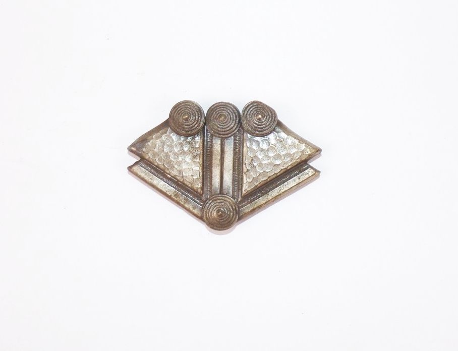 Art Deco Schalclip Tuchhalter Kubismus 1930 er Vintage Schalhalter 